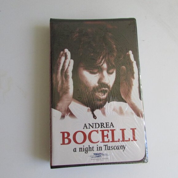 NEW VHS Tape - Andrea Bocelli A night in Tuscany - Picture 1 of 9